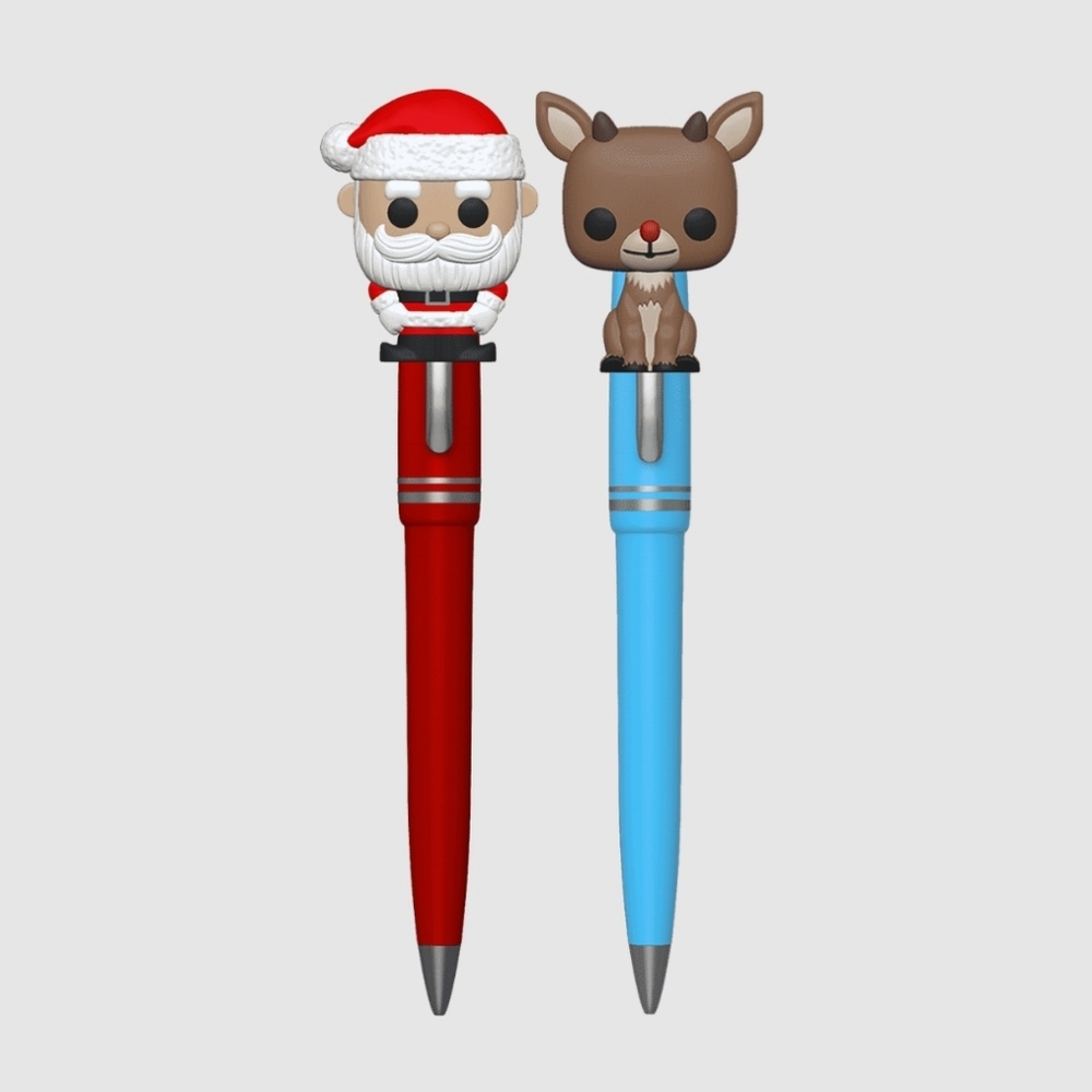 🧩♡Funko POP! Pens: Rudolph The Red-Nosed Reindeer & Santa 2 Pack Exclusive
